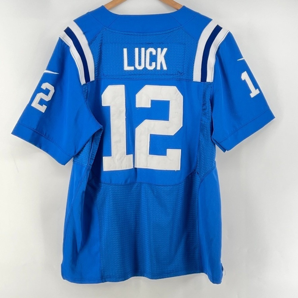 Nike Elite Indianapolis Colts Andrew Luck Jersey 12 Authentic On Field Stitch 44
